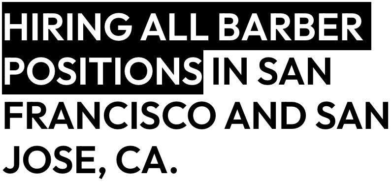 Barber working at Gents Barber Club in San Francisco luxury barber shop